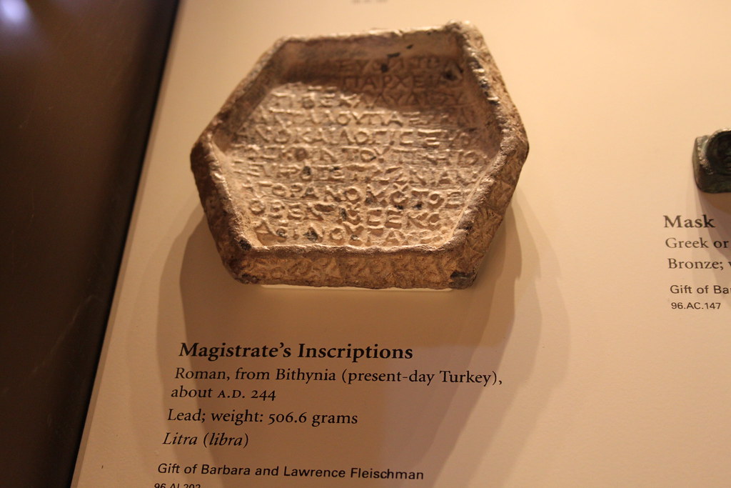 Roman Lead Magistrate's Inscriptions, 244 AD