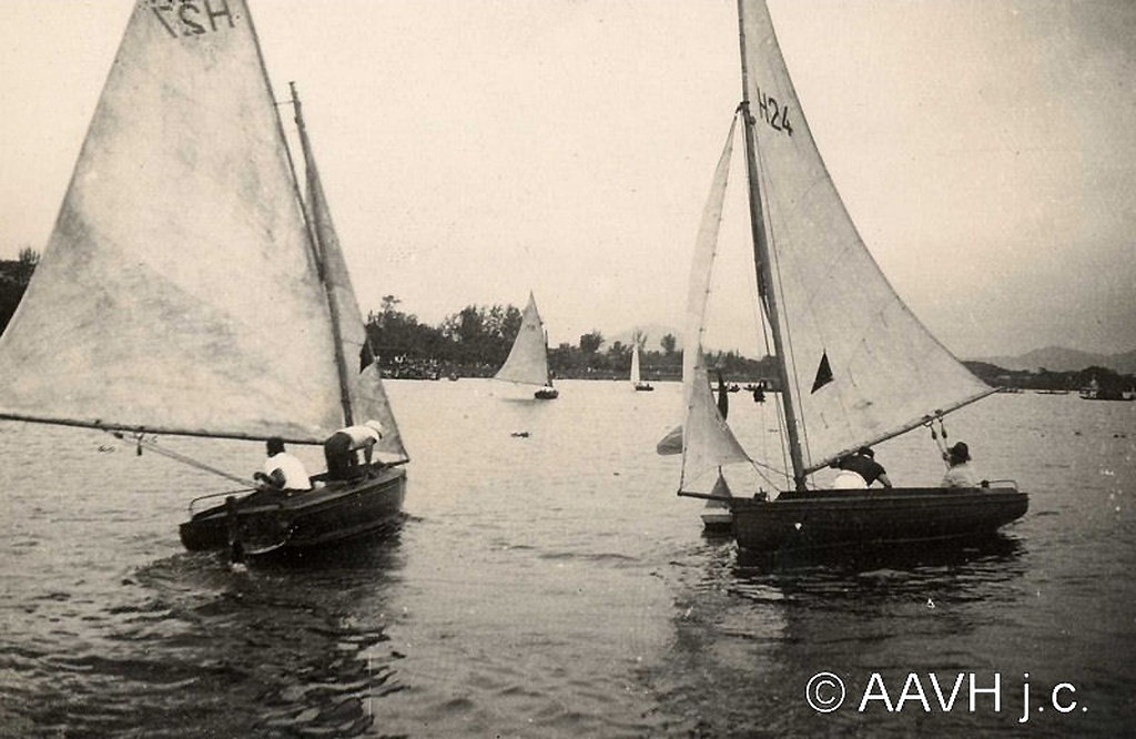 AP1720-Desmarets - Hué, 1936 - Régates devant le Cercle Nautique - Đua thuyền phía trước CLB dưới nước