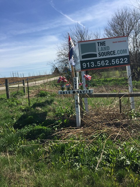 Dale Davis Roadside Memorial; Lenexa, Kansas 20170407