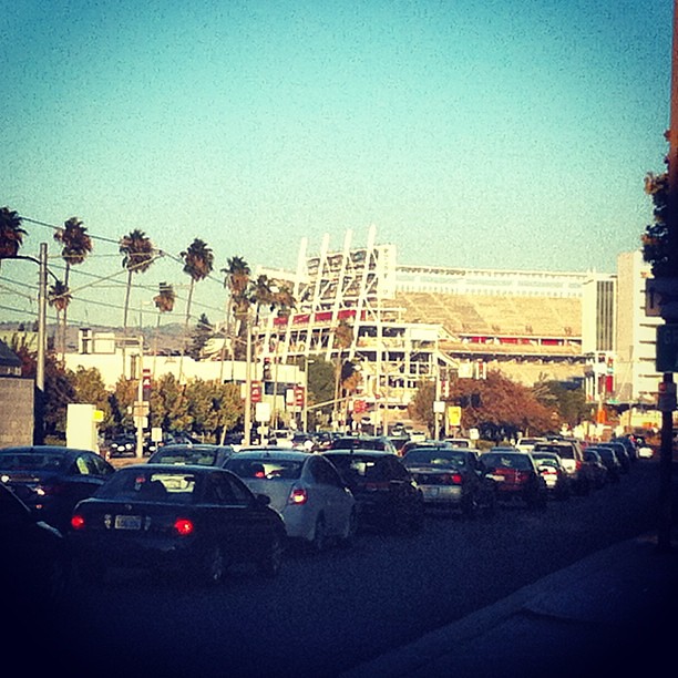 Levi's Stadium on a Monday night. Not yet ready for some football.