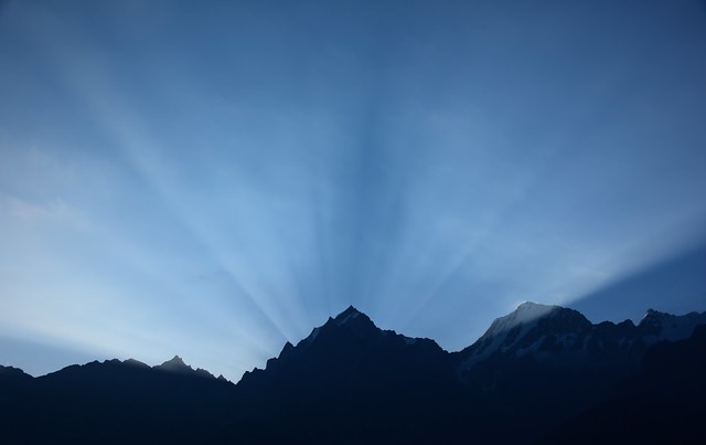 Sunrise over Kinnaur Kailash Range, India 2016