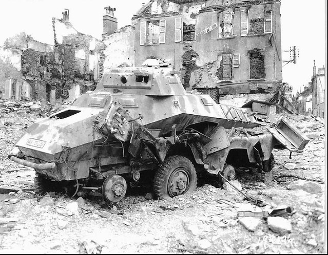 Diabled SdKfz 231, Saint-lô 29 july 1944.