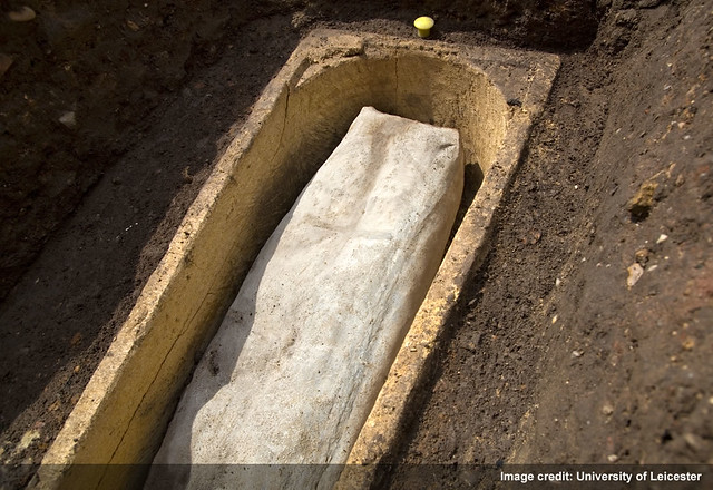 The Stone Coffin at the Greyfriars dig site