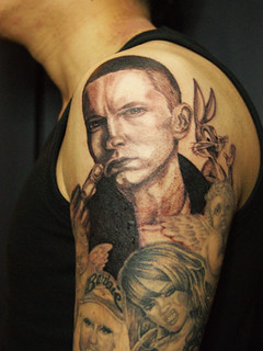 エミネムのポートレイトタトゥー Portrait Tattoo Of Eminem エミネムのポートレイトタトゥーの Flickr