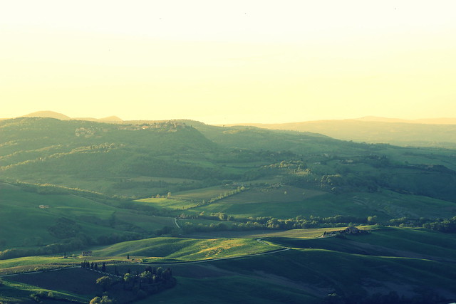La Val d'Orcia-Landscape from Montepulciano