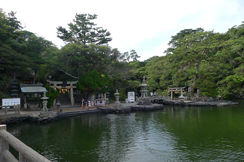 japan pond shrine 日本 yamaguchi 神社 厳島神社 itsukushima 池 hagi myojinike 山口県 明神池 萩市