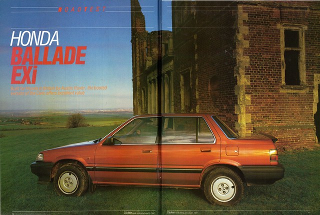 Honda Ballade 1.5 EXi Road Test 1987 (1)
