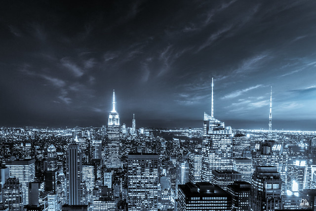 Manhattan By Night, New York