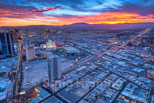 Las Vegas at sunset,Nevada,2014