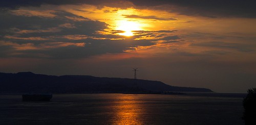 sunset italy costa sun moon landscape coast tramonto nuvole cielo sicily paesaggio messina