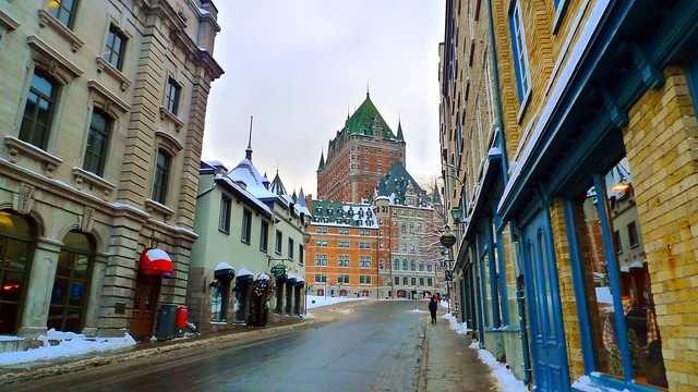 Quebec city in winter