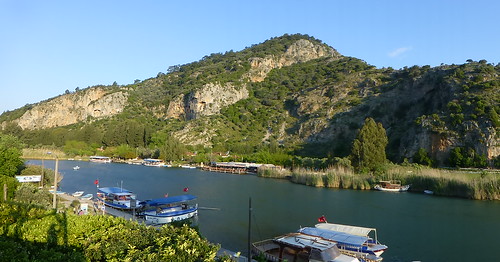 turkey dalyan river hills lycian tombs turkiye turkei turchia worldtrekker