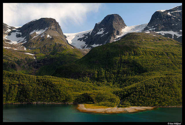 A glimpse of Svartisen glacier