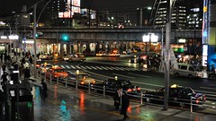 Taxis waiting at JR Ueno Station, Taito, Tokyo