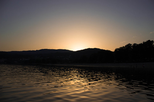 sunset by adrianacastro, Praia Barrañasunset beach atardecer playa puestadesol