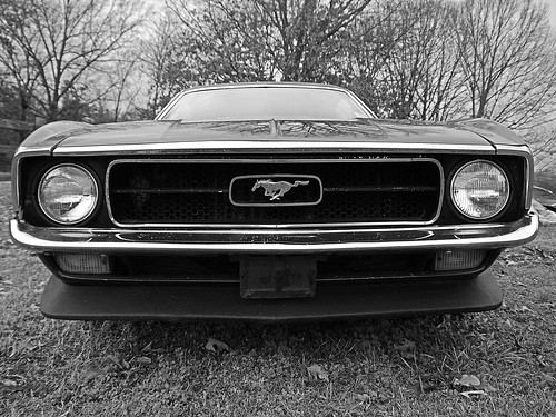 blackandwhite ford 1971 mustang classiccars