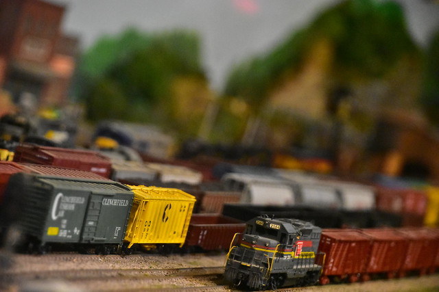 Miniature train depot at Kentucky Railway Museum