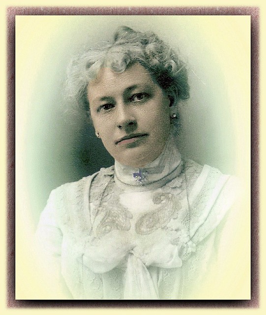 Mrs.Elizabeth Wilmot Newcomb 1861-1938 (colorized)