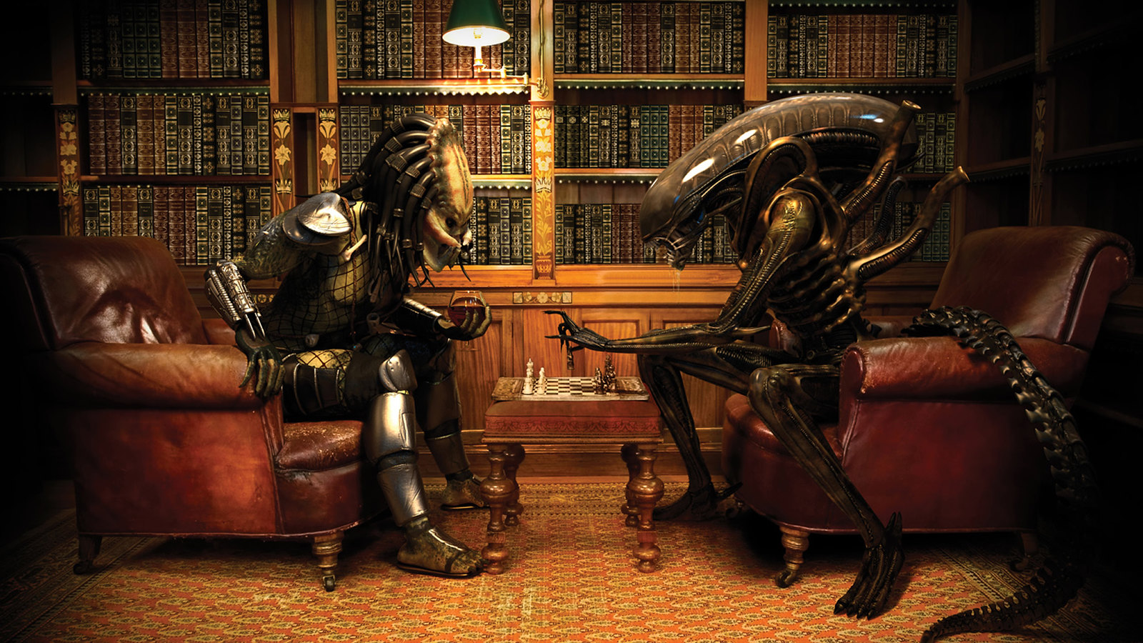 Alien vs Predator Funny wallpaper 1920x1080, bentleykevin18