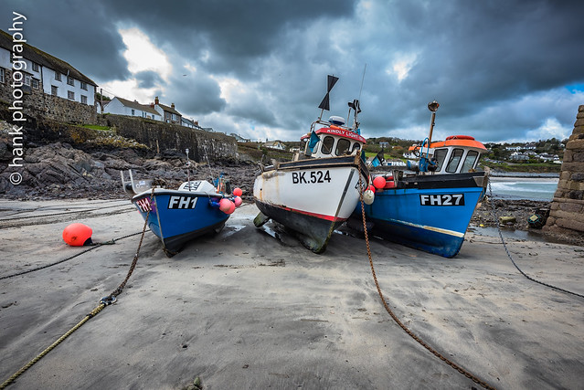 Fishing boats at low tide...