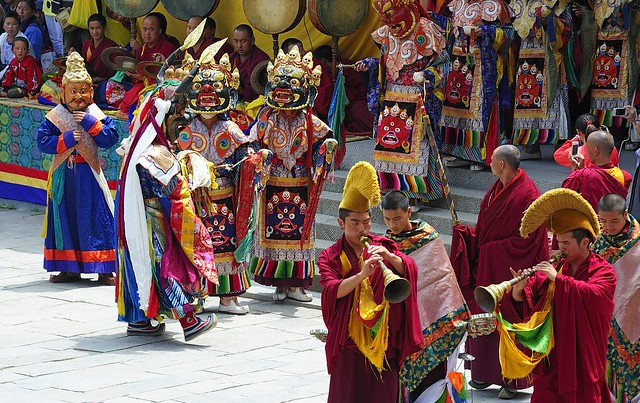 Dharma Festival at the monastery complex  of Kumbum Jampa Ling, Tibet 2012