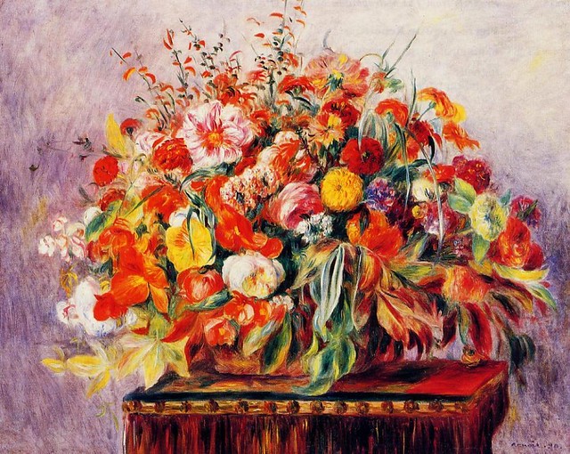 Renoir, Pierre Auguste (1841-1919) - 1890 Basket of Flowers (Christie's London, 2010)