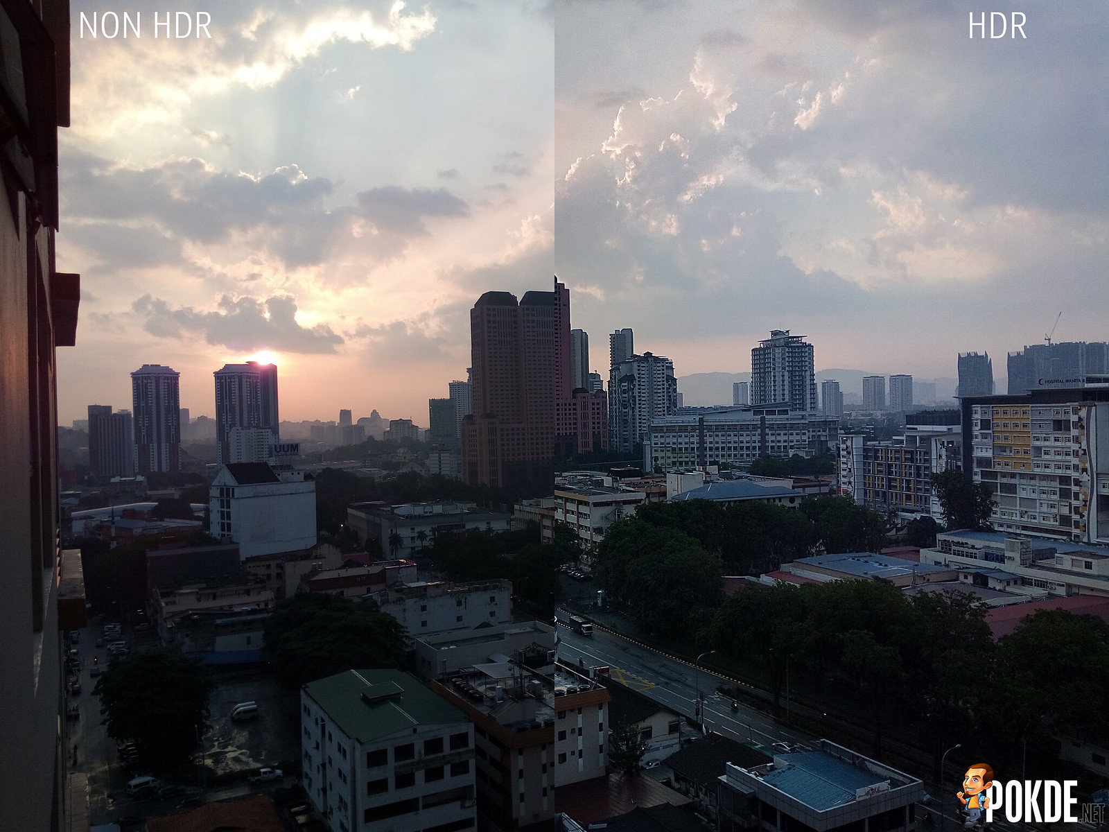 Wiko Ufeel Fab HDR vs NON HDR