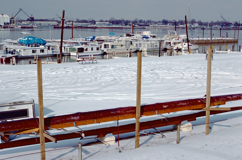 88a032: wooden rowing shells and winter fleet at Louisvill… | Flickr