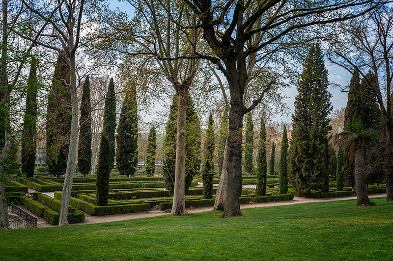 Labyrinth at El Capricho Garden in Madrid