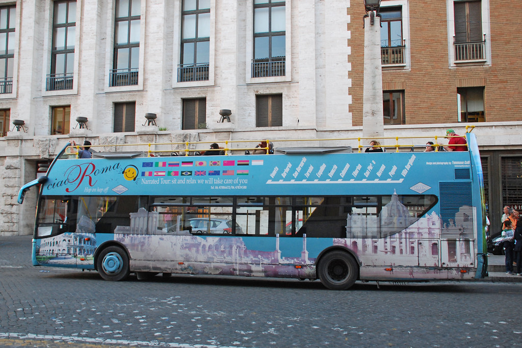Open Top Bus Rome Ciao Roma | Open-top double deck sightseeing bus in Rome, It… | Flickr