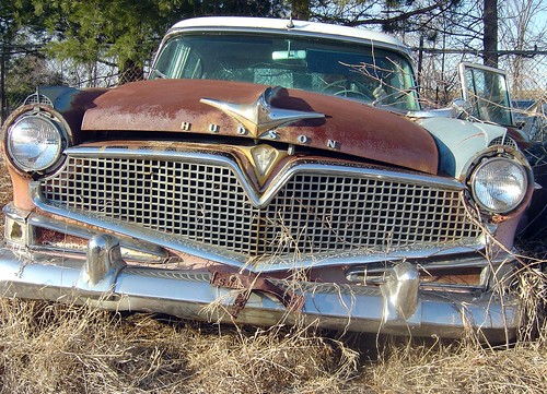 car classiccar abandoned scrap junk junkyard rust hudson hudsonhornet automobile