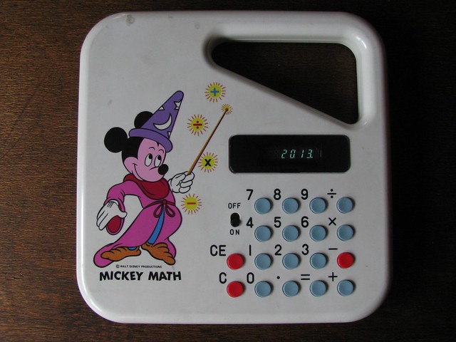Mickey Mouse Calculator 1980 Alco Omron Model 18