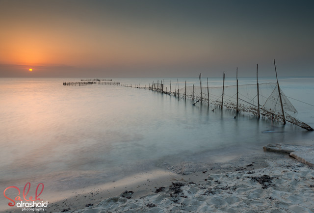 Kuwait - Anjefa fish trap sunrise