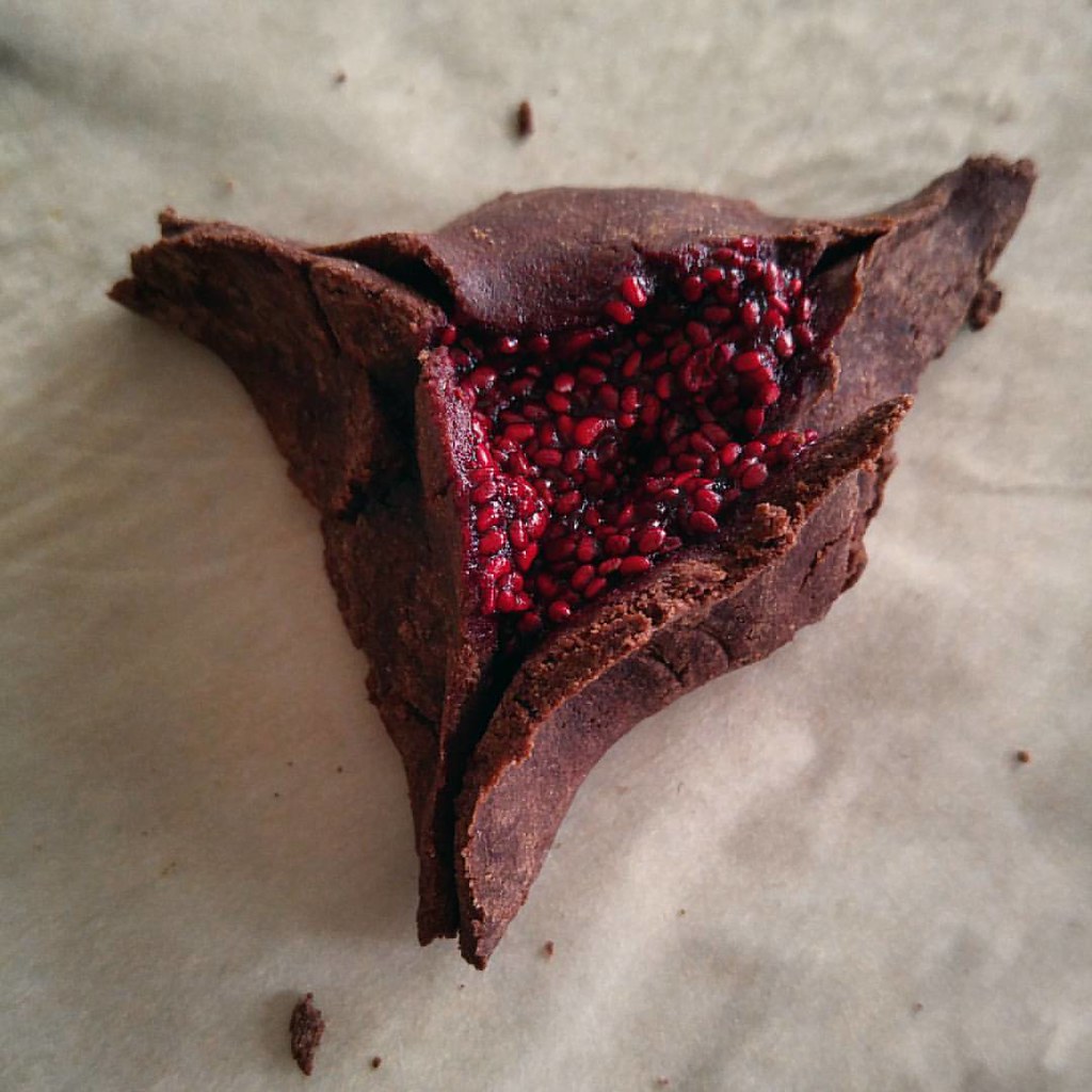 Chocolate Raspberry Hamentashen