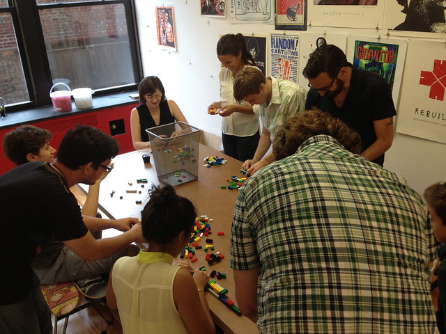 Building the Frederator Lego conference table