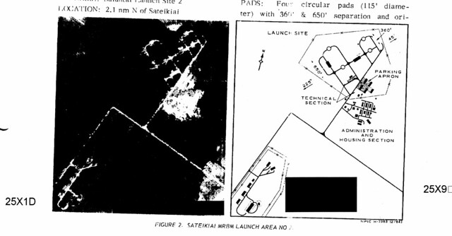 Sateikiai North, Soviet MRBM Facility, CIA Map