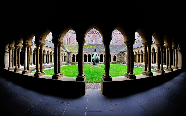 Through the cloisters