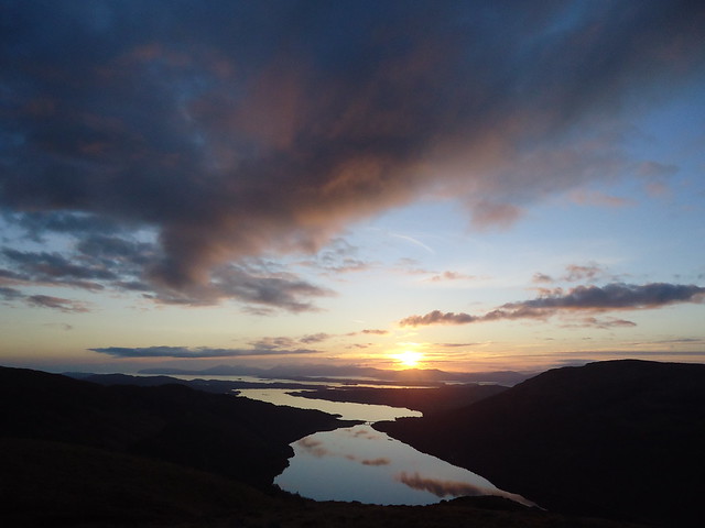 sun setting over the Isle of Mull