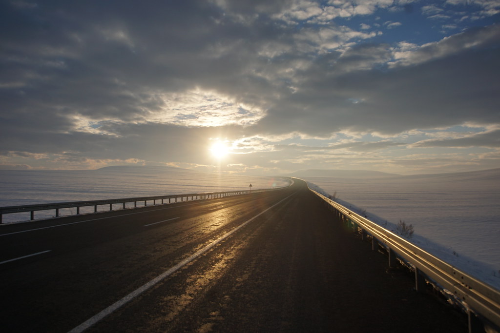 Road towards the sun