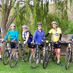The cyclists at Eagle Falls