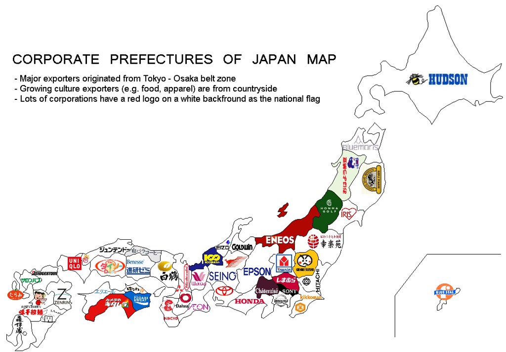 Corporate Prefecture Of Japan Map Where Does The Corporati Flickr