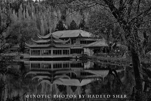 autumn trees blackandwhite house lake monochrome horizontal reflections landscape nopeople symmetry resort hut lonely waterreflection nocolor skardu kachura lonelyhouse skarduvalley lakeofpakistan lakesofpakistan lakelowerkachura 16x9cropping {vision}:{text}=0569 {vision}:{sky}=0601 {vision}:{outdoor}=0974