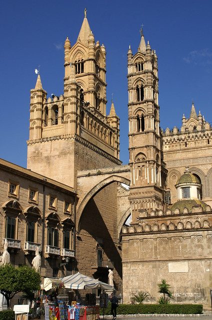 Palermo, Via Matteo Bonello, Diözesanmuseum / Museo Diocesano & Cattedrale della Santa Vergine Maria, Glockenturm / belltower