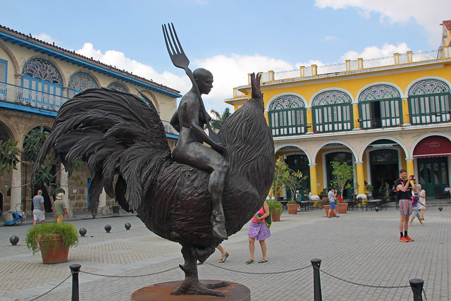 Plaza Vieja Sculpture, Havana Cuba