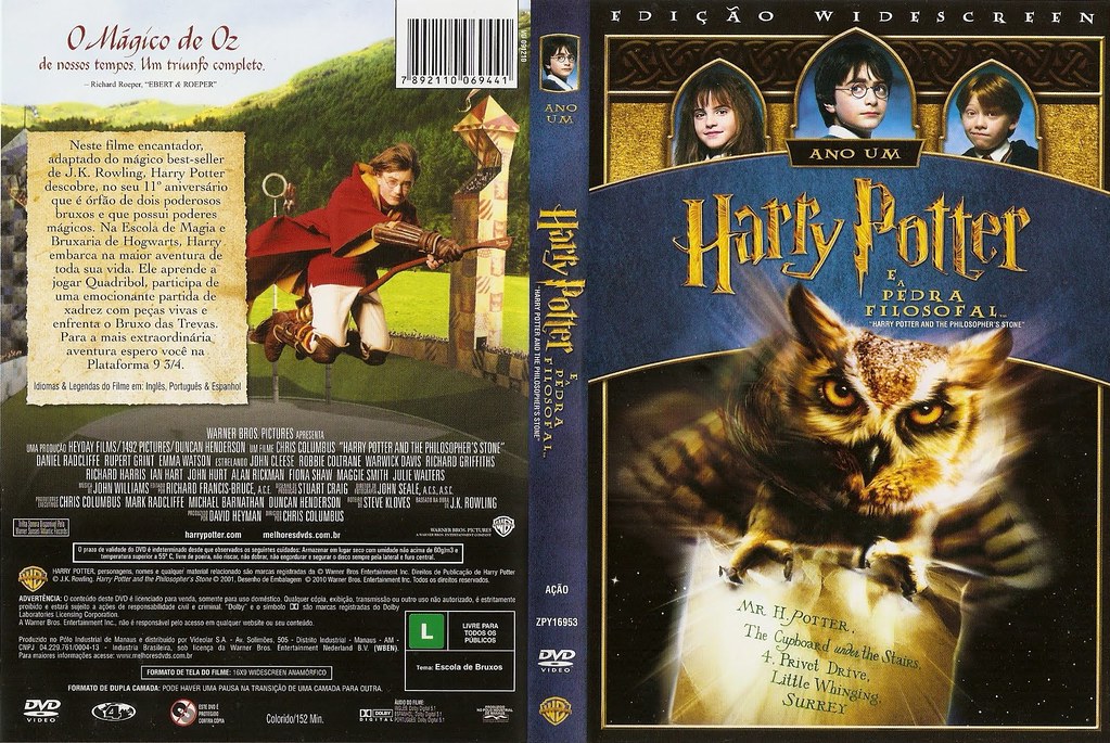 Harry Potter e a Pedra Filosofal DVD Widescreen Arte Nova … | Flickr
