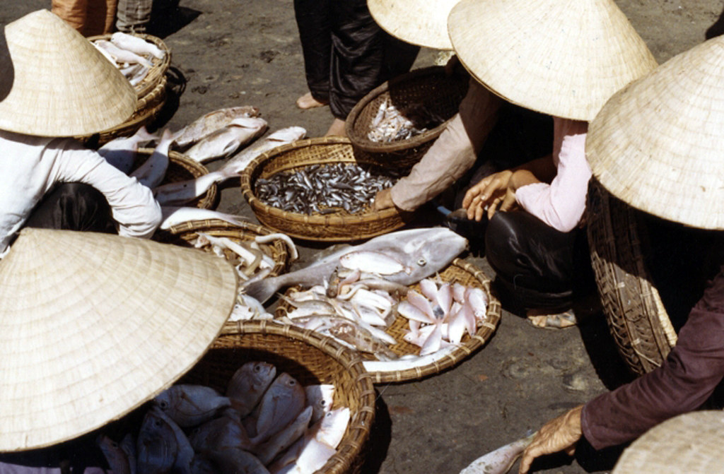 Ky Hoa fish market 1970