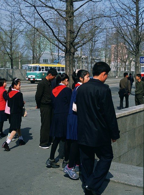 Pyongyang street scene