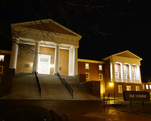 UD's Old College Hall at Night 1