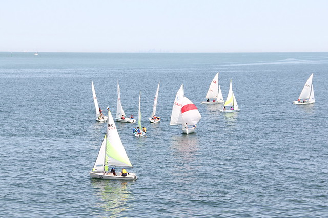 Sailboats on Lake Ontario