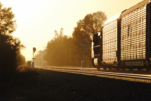 railroad sunset ohio chicago train norfolk engine line southern signals locomotive stryker autorack 31m